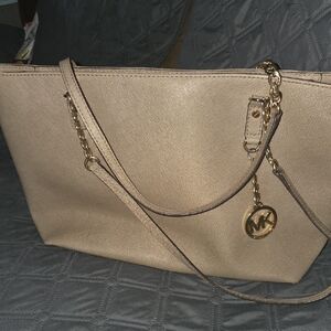 Michael Kors Gold Tote Bag